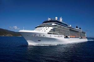 Aerial Celebrity Solstice in the Virgin Islands Celebrity Solstice - Celebrity Cruises