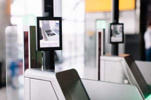 Self Service Boarding Gates at British Airways Heathrow Terminal 5 for Domestic Flights Taken: 21st March 2017 Picture by: Stuart Bailey