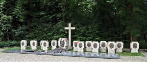 Dans la presqu'île de Westerplatte près de Gdansk, cimetière dédié aux défenseurs de la garnison polonaise tombés lors de l'attaque allemande le 1er septembre 1939, date de l'invasion de la Pologne et du début de la seconde guerre mondiale.