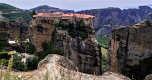 Europe; Greece; Thessaly province ; Meteora,Varlaam monastery founded by monk Varlaam in 1350
