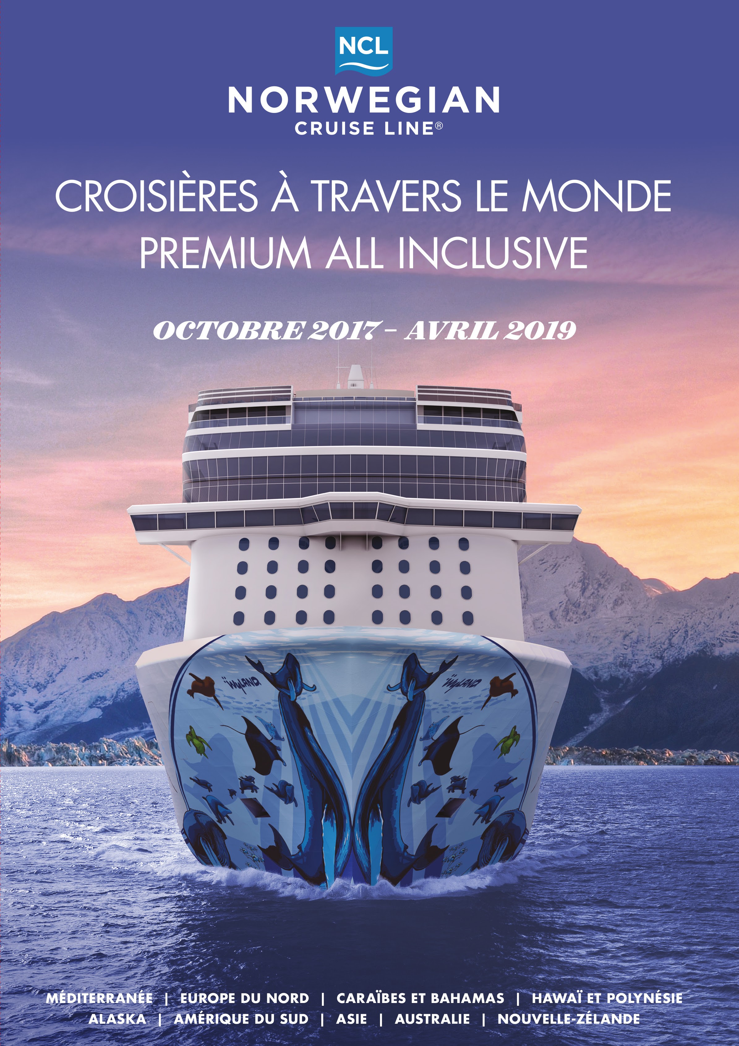 Norwegian Cruise Line dévoile sa nouvelle brochure Premium All