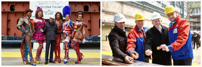 2018_11 NORWEGIAN ENCORE POSE DE LA QUILLE 1
