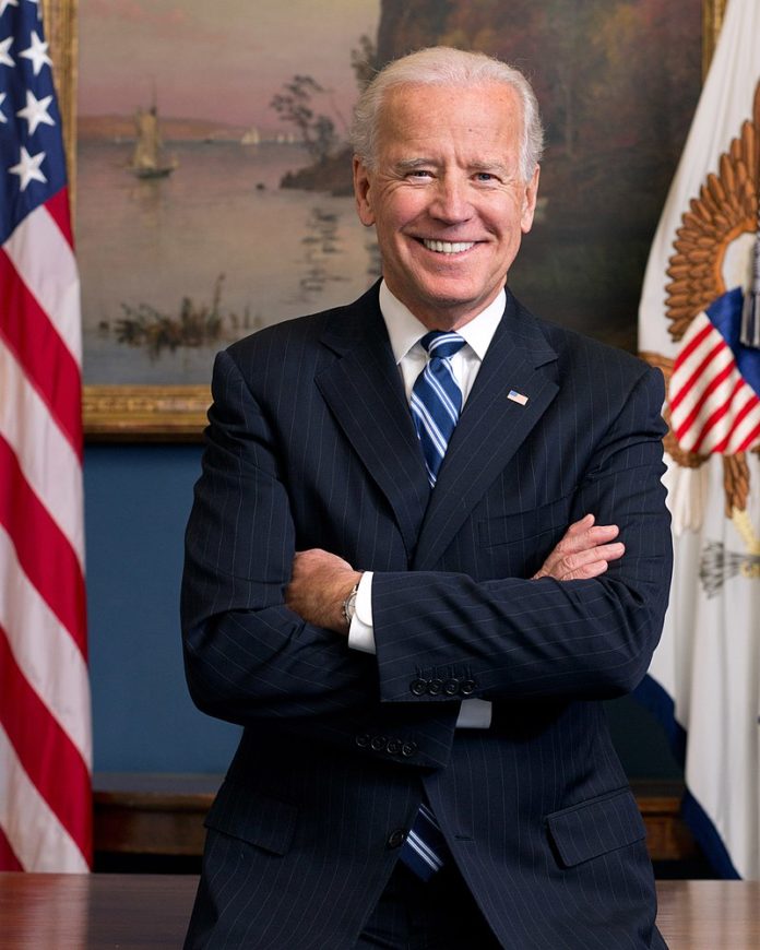 Official portrait of Vice President Joe Biden in his West Wing Office at the White House, Jan. 10, 2013. (Official White House Photo by David Lienemann)